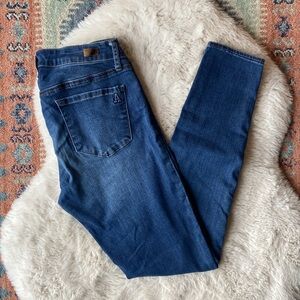 Articles of Society jean blue denim pant stretch ankle skinny size 27